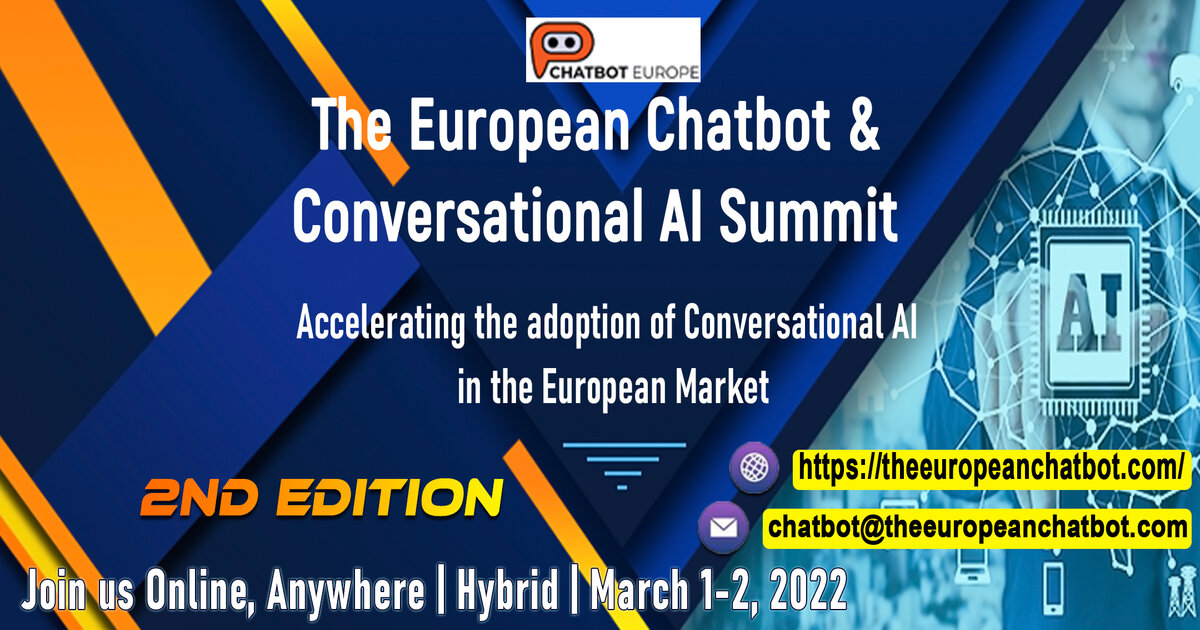THE EUROPEAN CHATBOT & CONVERSATIONAL AI SUMMIT 2ND EDITION